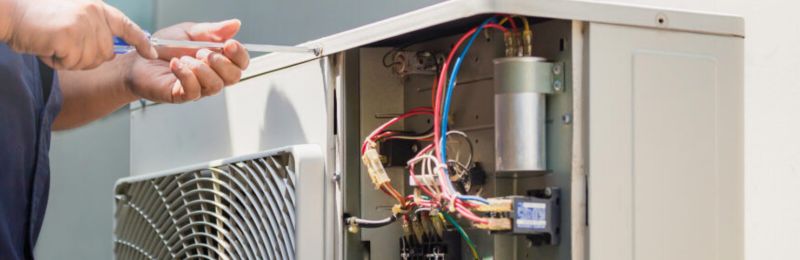 High efficiency central air conditioner installed at a San Diego home